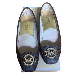 Michael Kors Brown Logo Flats